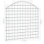 vidaXL Set de valla de jardín arqueada verde 77,5x78,5 cm vidaXL Set de valla de jardín arqueada verde 77,5x78,5 cm