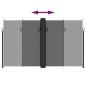 vidaXL Toldo lateral retráctil negro 200x600 cm vidaXL Toldo lateral retráctil negro 200x600 cm