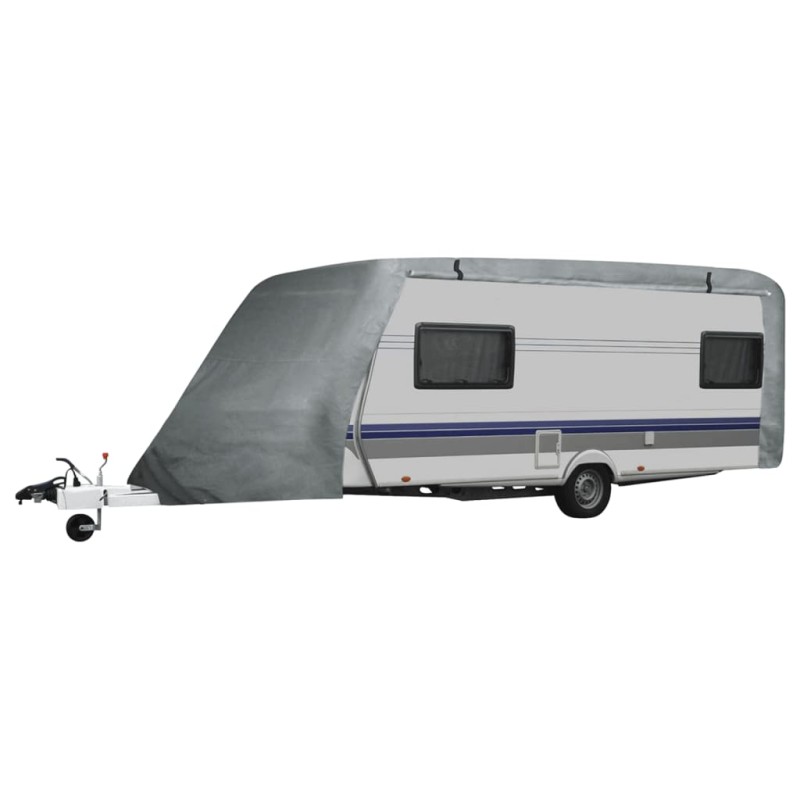 vidaXL Funda para caravana gris S vidaXL Funda para caravana gris S