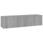 vidaXL Mueble pared TV madera contrachapada gris Sonoma 120x30x30 cm vidaXL Mueble pared TV madera contrachapada gris Sonoma 120x30x30 cm