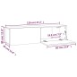 vidaXL Mueble pared TV madera contrachapada gris Sonoma 120x30x30 cm vidaXL Mueble pared TV madera contrachapada gris Sonoma 120x30x30 cm