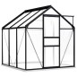 vidaXL Invernadero con estructura base aluminio gris antracita 3,61 m² vidaXL Invernadero con estructura base aluminio gris antracita 3,61 m²