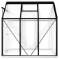 vidaXL Invernadero con estructura base aluminio gris antracita 3,61 m² vidaXL Invernadero con estructura base aluminio gris antracita 3,61 m²