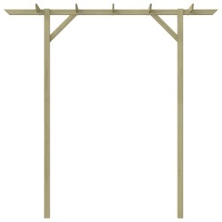 vidaXL Pérgola de jardín de madera 200x40x205 cm 