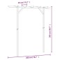 vidaXL Pérgola de jardín de madera 200x40x205 cm vidaXL Pérgola de jardín de madera 200x40x205 cm