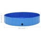 vidaXL Piscina para perros plegable PVC azul 160x30 cm vidaXL Piscina para perros plegable PVC azul 160x30 cm