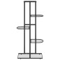 vidaXL Soporte de flores de 5 estantes de metal negro 43x22x98 cm vidaXL Soporte de flores de 5 estantes de metal negro 43x22x98 cm