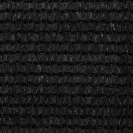 vidaXL Alfombra para tienda de campaña HDPE negro 400x400 cm