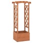 vidaXL Jardinera enrejada con arco madera de abeto 49x39x117 cm vidaXL Jardinera enrejada con arco madera de abeto 49x39x117 cm