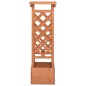 vidaXL Jardinera enrejada con arco madera de abeto 49x39x117 cm vidaXL Jardinera enrejada con arco madera de abeto 49x39x117 cm