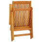 vidaXL Sillas de jardín plegables 2 uds madera maciza de eucalipto vidaXL Sillas de jardín plegables 2 uds madera maciza de eucalipto