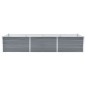 vidaXL Arriate de jardín de acero galvanizado gris 240x80x45 cm vidaXL Arriate de jardín de acero galvanizado gris 240x80x45 cm