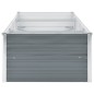 vidaXL Arriate de jardín de acero galvanizado gris 240x80x45 cm vidaXL Arriate de jardín de acero galvanizado gris 240x80x45 cm
