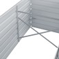 vidaXL Arriate de jardín de acero galvanizado gris 240x80x45 cm vidaXL Arriate de jardín de acero galvanizado gris 240x80x45 cm