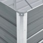 vidaXL Arriate de jardín de acero galvanizado gris 240x80x45 cm vidaXL Arriate de jardín de acero galvanizado gris 240x80x45 cm