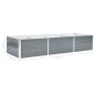 vidaXL Arriate de jardín de acero galvanizado gris 240x80x45 cm vidaXL Arriate de jardín de acero galvanizado gris 240x80x45 cm