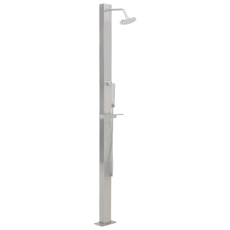 vidaXL Ducha de exterior de acero inoxidable recta