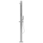 vidaXL Ducha de exterior de acero inoxidable recta
