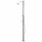 vidaXL Ducha de exterior de acero inoxidable recta