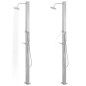 vidaXL Ducha de exterior de acero inoxidable recta