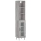 vidaXL Aparador alto madera contrachapada gris Sonoma 34,5x34x180 cm vidaXL Aparador alto madera contrachapada gris Sonoma 34,5x34x180 cm