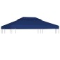 vidaXL Toldo de cenador 2 niveles 310 g/m² 4x3 m azul