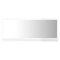 vidaXL Espejo de baño madera contrachapada blanco brillo 90x10,5x37 cm vidaXL Espejo de baño madera contrachapada blanco brillo 90x10,5x37 cm