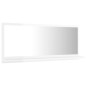 vidaXL Espejo de baño madera contrachapada blanco brillo 90x10,5x37 cm vidaXL Espejo de baño madera contrachapada blanco brillo 90x10,5x37 cm