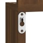 vidaXL Estantería esquina pared madera roble marrón 20x20x127,5 cm vidaXL Estantería esquina pared madera roble marrón 20x20x127,5 cm