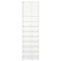 vidaXL Mueble zapatero de aglomerado blanco brillante 54x34x183 cm vidaXL Mueble zapatero de aglomerado blanco brillante 54x34x183 cm