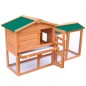 vidaXL Casa de animales grande jaula conejera de madera vidaXL Casa de animales grande jaula conejera de madera