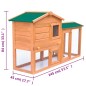 vidaXL Casa de animales grande jaula conejera de madera vidaXL Casa de animales grande jaula conejera de madera