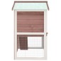 vidaXL Jaula conejera con 3 puertas madera marrón vidaXL Jaula conejera con 3 puertas madera marrón