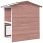 vidaXL Jaula conejera con 3 puertas madera marrón vidaXL Jaula conejera con 3 puertas madera marrón