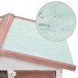 vidaXL Jaula conejera con 3 puertas madera marrón vidaXL Jaula conejera con 3 puertas madera marrón