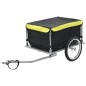 vidaXL Remolque para bicicletas negro y amarillo 65 kg vidaXL Remolque para bicicletas negro y amarillo 65 kg