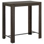 vidaXL Mesa alta de jardín ratán sintético marrón 100x60,5x110,5 cm vidaXL Mesa alta de jardín ratán sintético marrón 100x60,5x110,5 cm