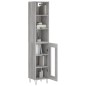 vidaXL Aparador alto madera contrachapada gris Sonoma 34,5x34x180 cm vidaXL Aparador alto madera contrachapada gris Sonoma 34,5x34x180 cm