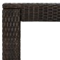 vidaXL Mesa alta de jardín ratán sintético marrón 100x60,5x110,5 cm vidaXL Mesa alta de jardín ratán sintético marrón 100x60,5x110,5 cm