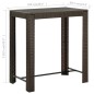 vidaXL Mesa alta de jardín ratán sintético marrón 100x60,5x110,5 cm vidaXL Mesa alta de jardín ratán sintético marrón 100x60,5x110,5 cm