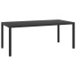 vidaXL Mesa de jardín de aluminio y WPC negra 185x90x74 cm vidaXL Mesa de jardín de aluminio y WPC negra 185x90x74 cm