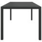 vidaXL Mesa de jardín de aluminio y WPC negra 185x90x74 cm vidaXL Mesa de jardín de aluminio y WPC negra 185x90x74 cm