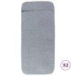 vidaXL Toallas de playa 2 uds tela gris 400 g/m² 75x200 cm vidaXL Toallas de playa 2 uds tela gris 400 g/m² 75x200 cm
