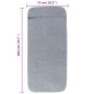 vidaXL Toallas de playa 2 uds tela gris 400 g/m² 75x200 cm vidaXL Toallas de playa 2 uds tela gris 400 g/m² 75x200 cm