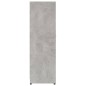 vidaXL Armario de baño madera contrachapada gris hormigón 30x30x95 cm