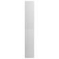 vidaXL Armario baño madera contrachapada blanco brillo 30x30x183,5 cm