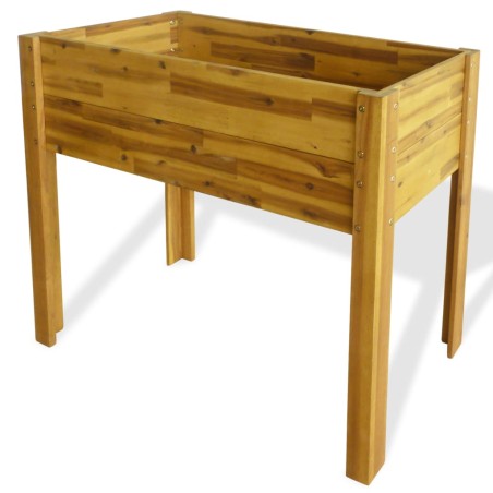 vidaXL Arriate de madera maciza de acacia   