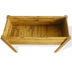 vidaXL Arriate de madera maciza de acacia   