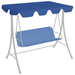 vidaXL Dosel de repuesto columpio de jardín azul 188/168x145/110 cm