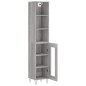 vidaXL Aparador alto madera contrachapada gris Sonoma 34,5x34x180 cm vidaXL Aparador alto madera contrachapada gris Sonoma 34,5x34x180 cm